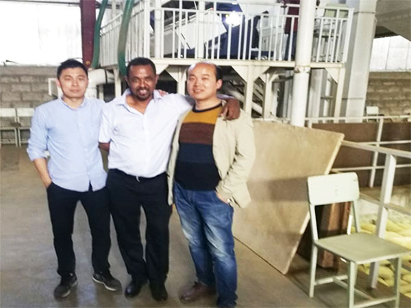 Ethiopia Coffee Beans Cleaning Line Built by Win Tone