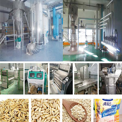 Oat Flakes Production Line Oats Processing Rolling Line